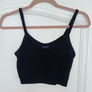 Black crop top